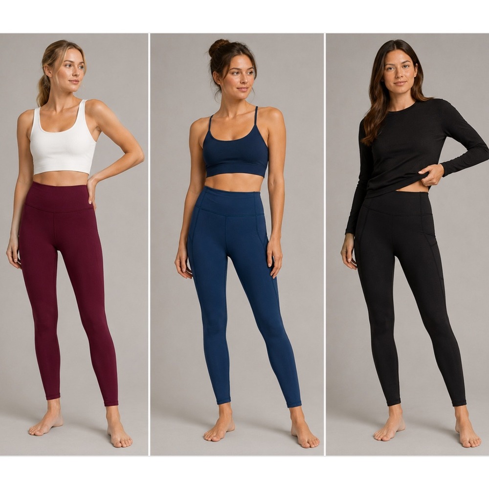 Lululemon FLAWED Leggings Bundle Align Fast and Free Blue Red Black Sz 6 & 8